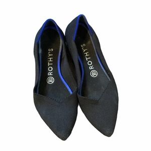 Rothy's Black Point Toe Ballet Flats 7.5